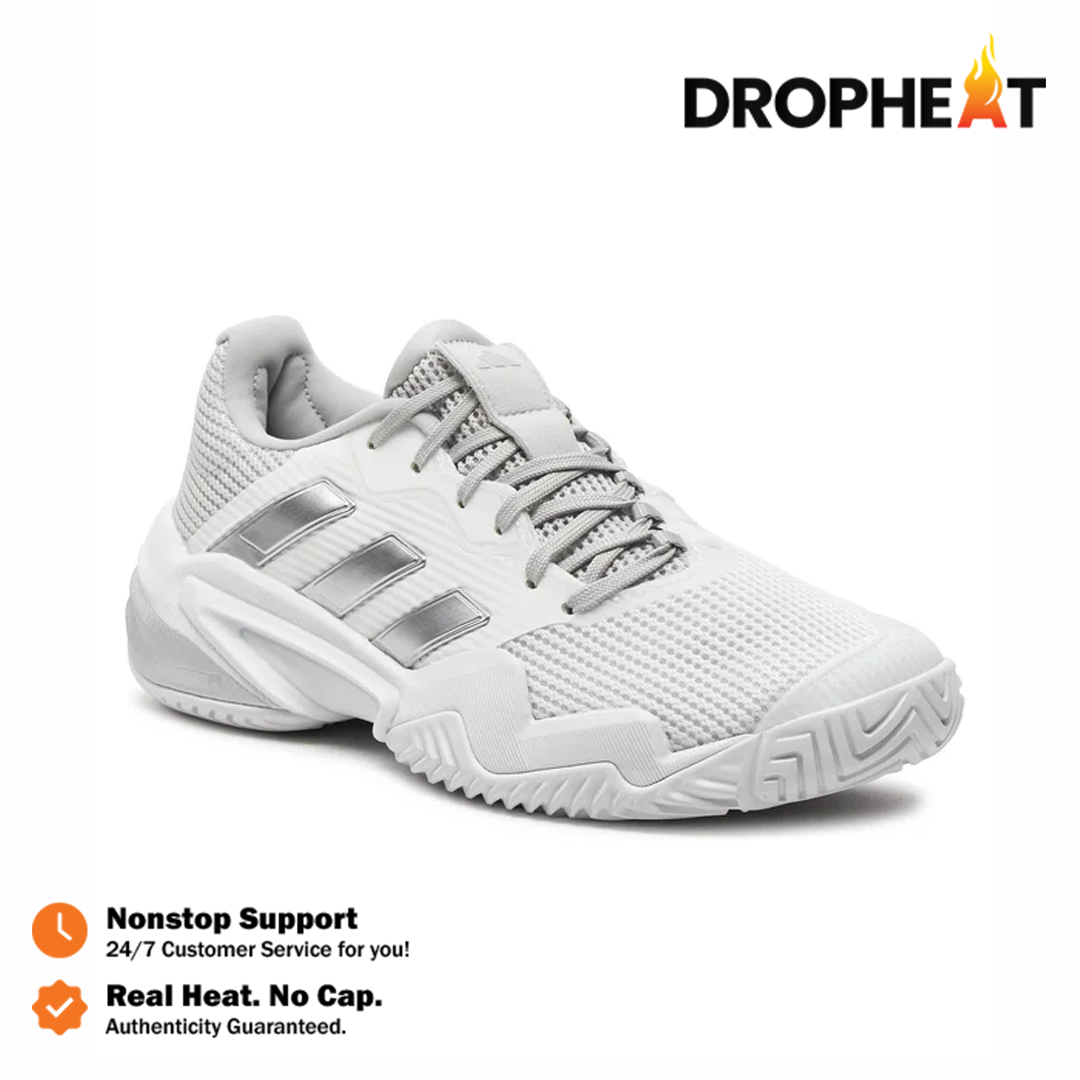 Sepatu Adidas Barricade 13 Cloud White Core Black Grey One Sneakers Authentic - Image 2