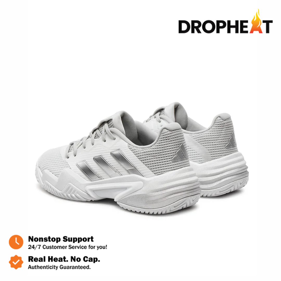 Sepatu Adidas Barricade 13 Cloud White Core Black Grey One Sneakers Authentic - Image 4