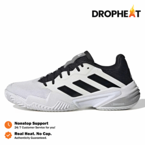 Sepatu Adidas Barricade 13 Cloud White Core Black Grey Three Sneakers Authentic