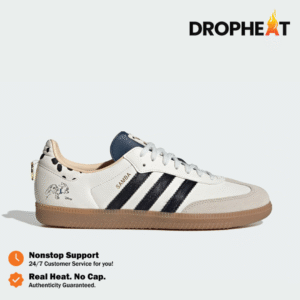 Sepatu Adidas Samba Disney 101 Dalmatians Cloud White Black Gold Casual Sneakers Unisex Sepatu Kasual Pria Wanita