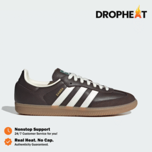 Sepatu Adidas Samba OG Dark Brown Off White Gum Casual Sneakers Unisex Sepatu Kasual Pria Wanita