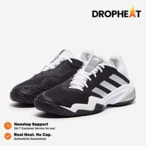 Sepatu Adidas Barricade 13 Core Black Cloud White Grey Three Sneakers Authentic