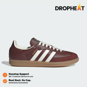 Sepatu Adidas Samba OG Fox Brown Off White Gum Casual Sneakers Unisex Sepatu Kasual Pria Wanita