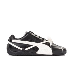 Sepatu Puma Speedcat x ROSE Leather Women Black White Laces Sneakers Authentic