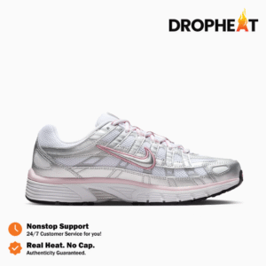 Sepatu Nike P6000 P-6000 White Elemental Pink Black Metallic Sneakers Casual Unisex Sepatu Olahraga Gym Joging Pria Wanita