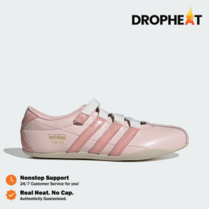 Sepatu Adidas Tokyo Mary Jane Sandy Pink White Women Casual Sneakers Wanita Sepatu Kasual