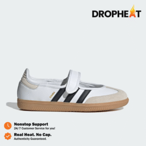 Sepatu Adidas Samba OG Mary Jane Cloud White Black Sneakers Authentic