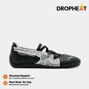 Sepatu Puma Speedcat Ballet Lace Black White Casual Women Shoes Sepatu Kasual Wanita