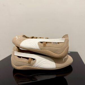 Sepatu Puma Speedcat Ballet Prairie Beige Tan White Women Casual Sneakers Wanita Sepatu Kasual