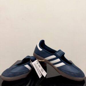 Sepatu Adidas Samba Jane Women Crew Navy White Women Casual Sneakers Wanita Sepatu Kasual