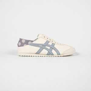 Sepatu Onitsuka Tiger Mexico 66 Paraty Slip On White Grey Purple Canvas Unisex Sneakers Casual Authentic