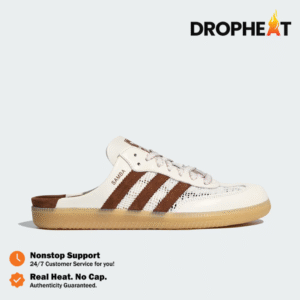 Sepatu Adidas Samba OG Mule Beige Brown Casual Wanita Pria Indoor Outdoor Sneakers Authentic