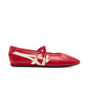 Sepatu Onitsuka Tiger Gymnarina Classic Red Women Casual Wanita Indoor Outdoor Sneakers Authentic